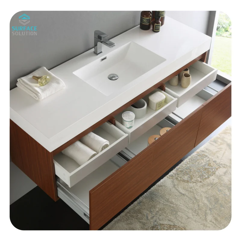 Wholesale Artificial Stone Marble Series Big Slabs Carrara White Acrylic Solid Surface Sheets For Kitchen Countertop