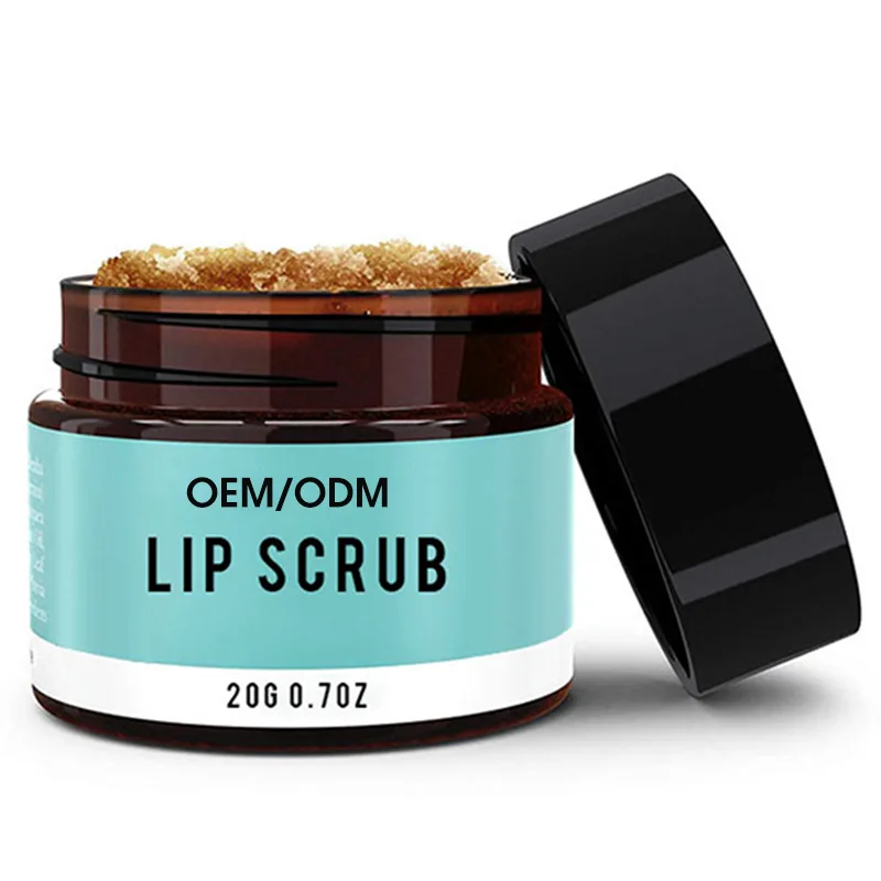 Organic lip mask & scrub Double-effect lip care collagen Exfoliating Moisturizing Vegan Private label lip scrub