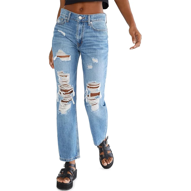Summer Womens Jeans Blue Jean Woman Ladies Vintage Jeans
