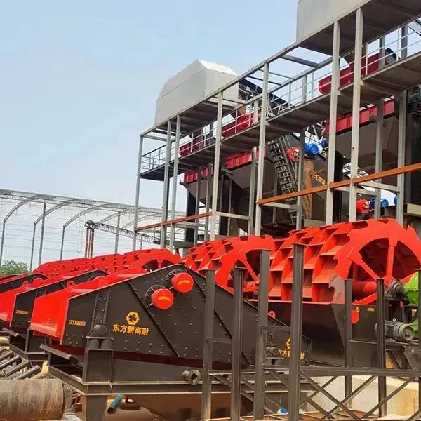 Professional River Stone Sand Washer Silica Sand Washing Plant For Limestone Granite Crushing Plant