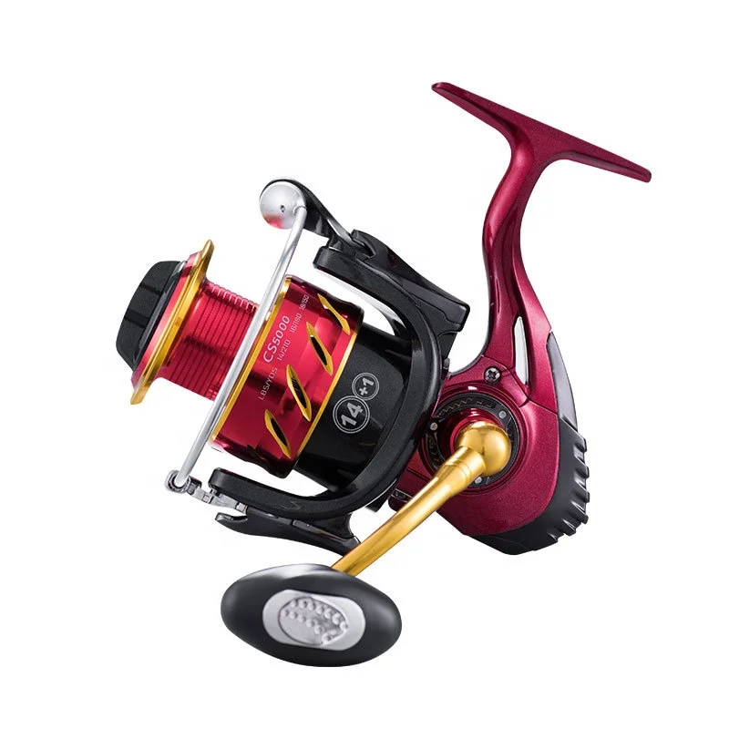 Wholesale 14+1bb 4000 Series Metal Spool Body Gapless Spinning Reel Saltwater Reels Fishing Reel
