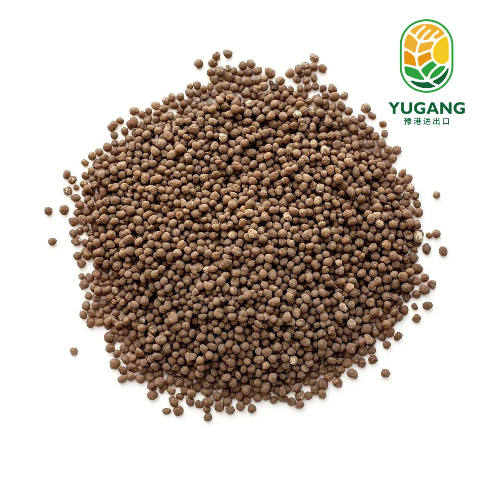 Nitrogen and Phosphorus Fertilizer of DAP Best Price from Chinese Manufacture 18 46 0 Rock Dark Brown Color