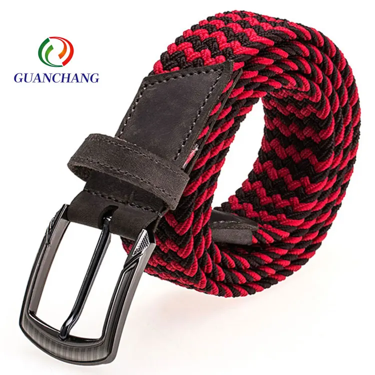 Customized New Trend Thin Men Fashion Braided strap Western Cowboy Belt  for jeans pants