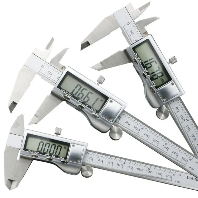 Electronic digital display digital vernier caliper 0-150/200/300mm stainless steel high precision anti-corrosion