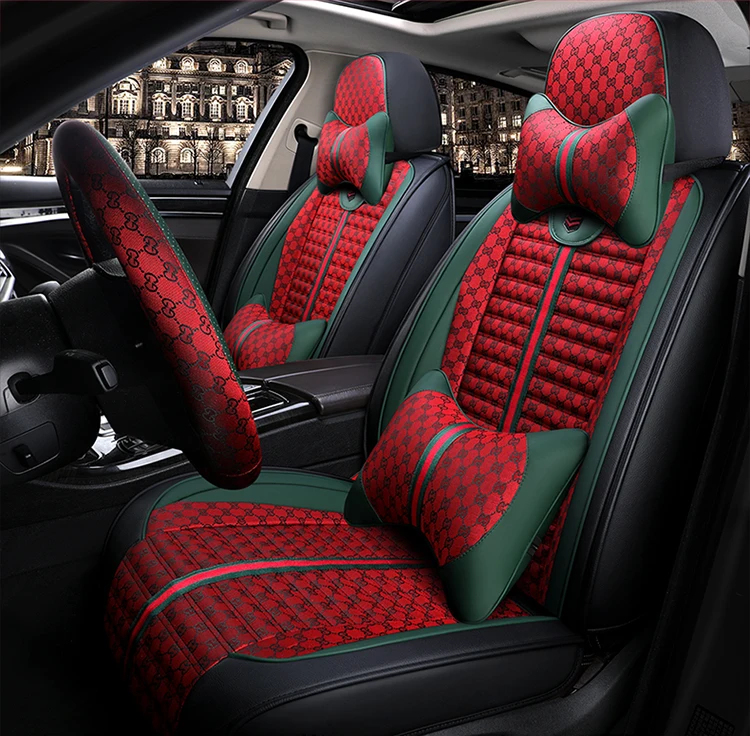 Fashion 2023 New Design Luxury Leather Car Seat Covers Fit For Universal Car Seats Cushion