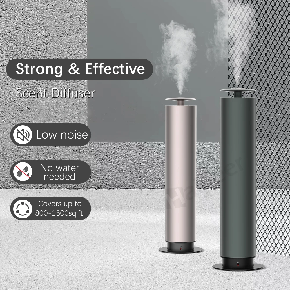 120ml office waterless nebulizing aromatherapy essential oil aroma diffusers scent marketing air freshener tower scent diffuser