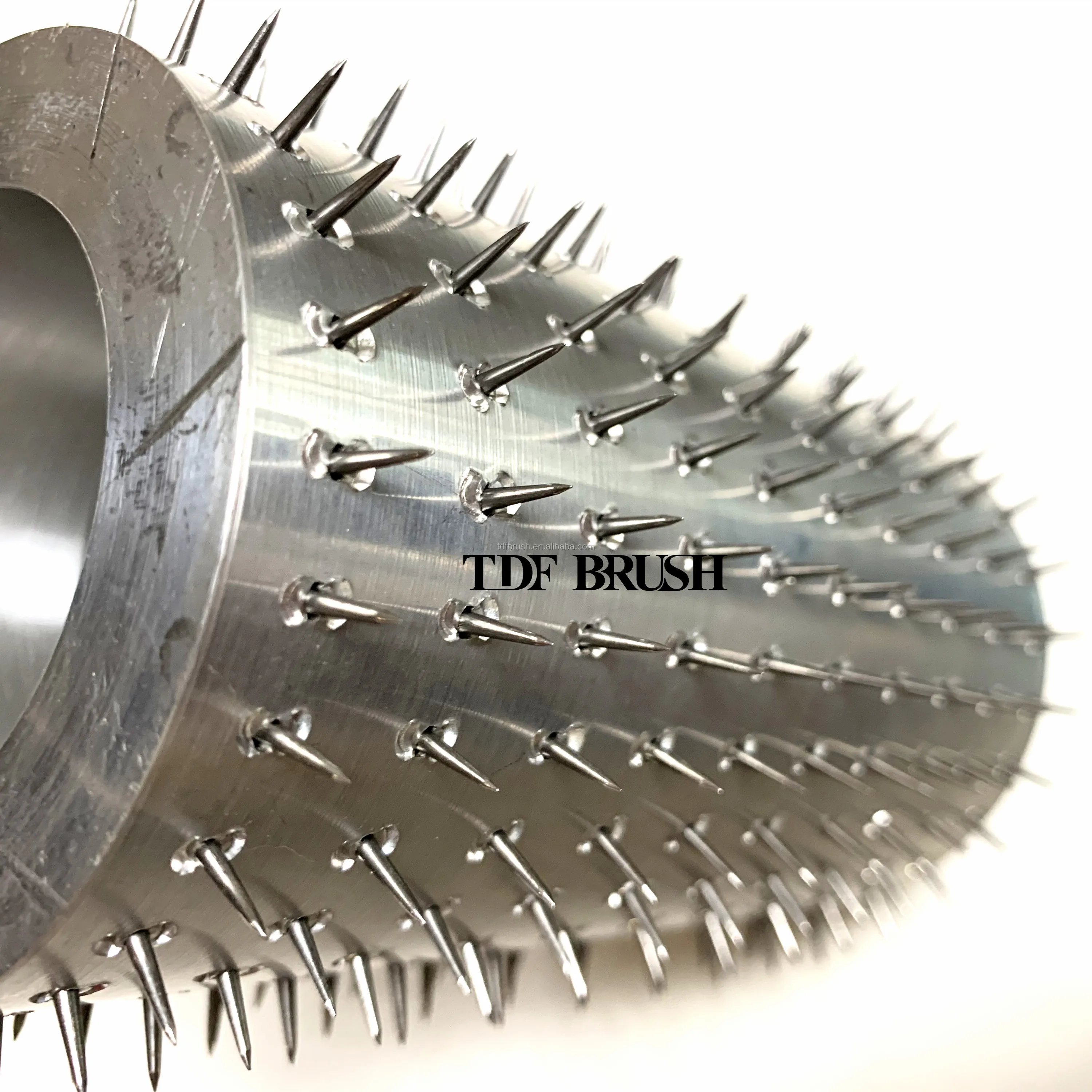 TDF Perforating Needle roller Pin Sleeves Pinned Roller for Leather Plastic Paper Rubber PP PE film Hole Punching