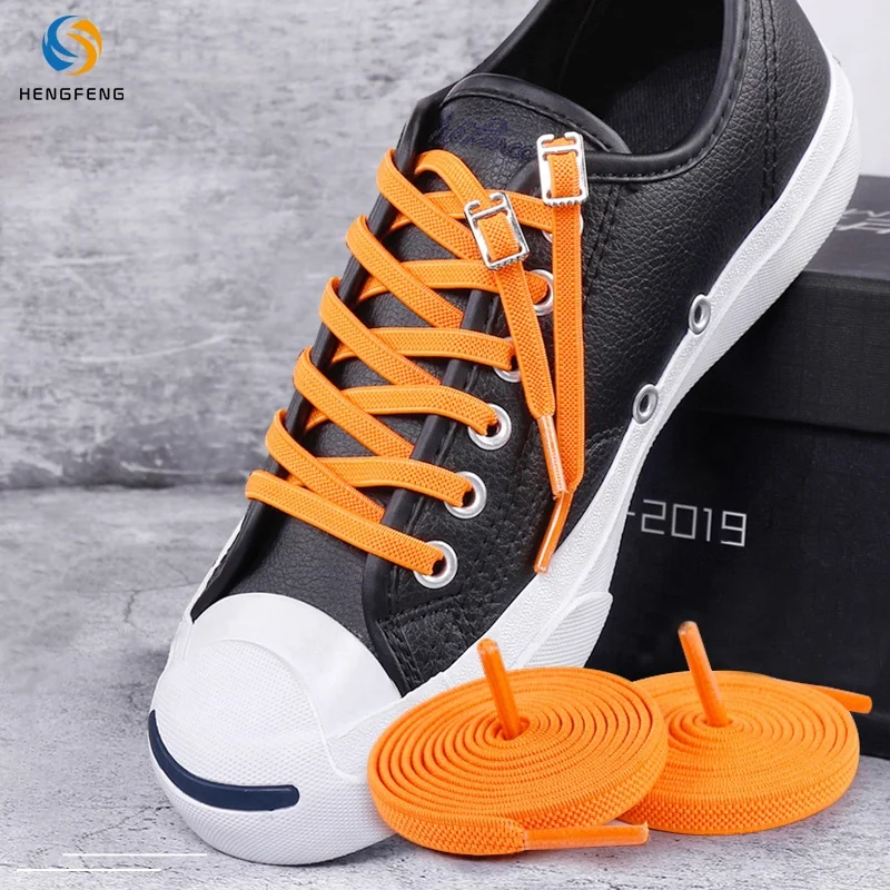 Elastic No Tie Shoelaces Shoe Laces For Kids and Adult Sneakers Shoelace Quick Lazy Metal Lock Strings