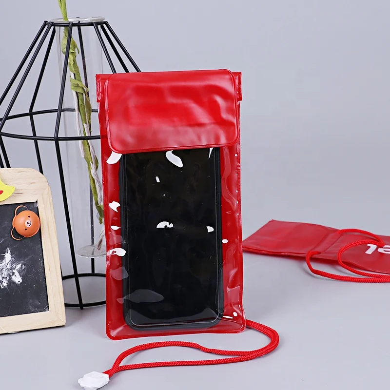 Beach Swimming Drifting Sealed PVC Transparent Waterproof Mobile Phone Bag