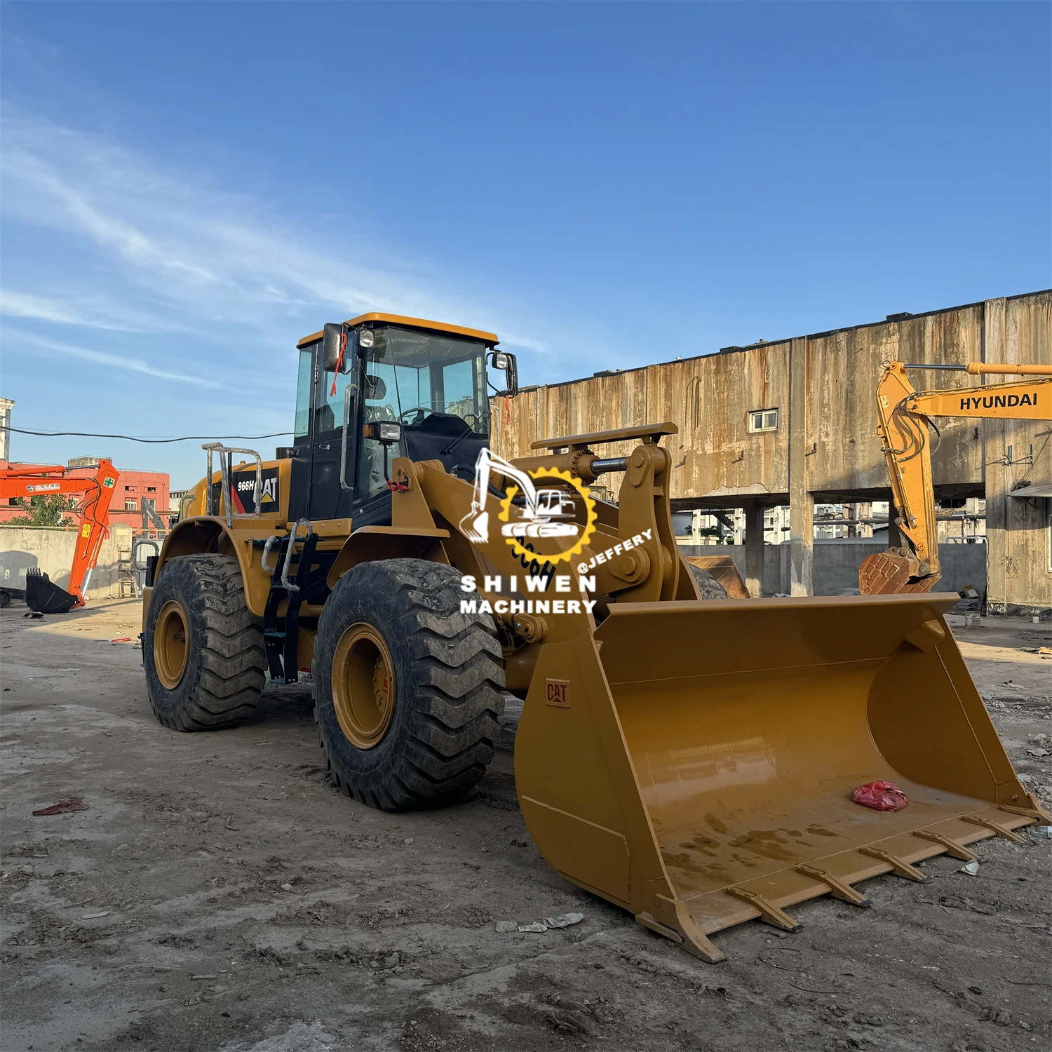 High operating efficiency original used heavy loader cat966h,selling in large quantities at low price 966 950 in Shanghai
