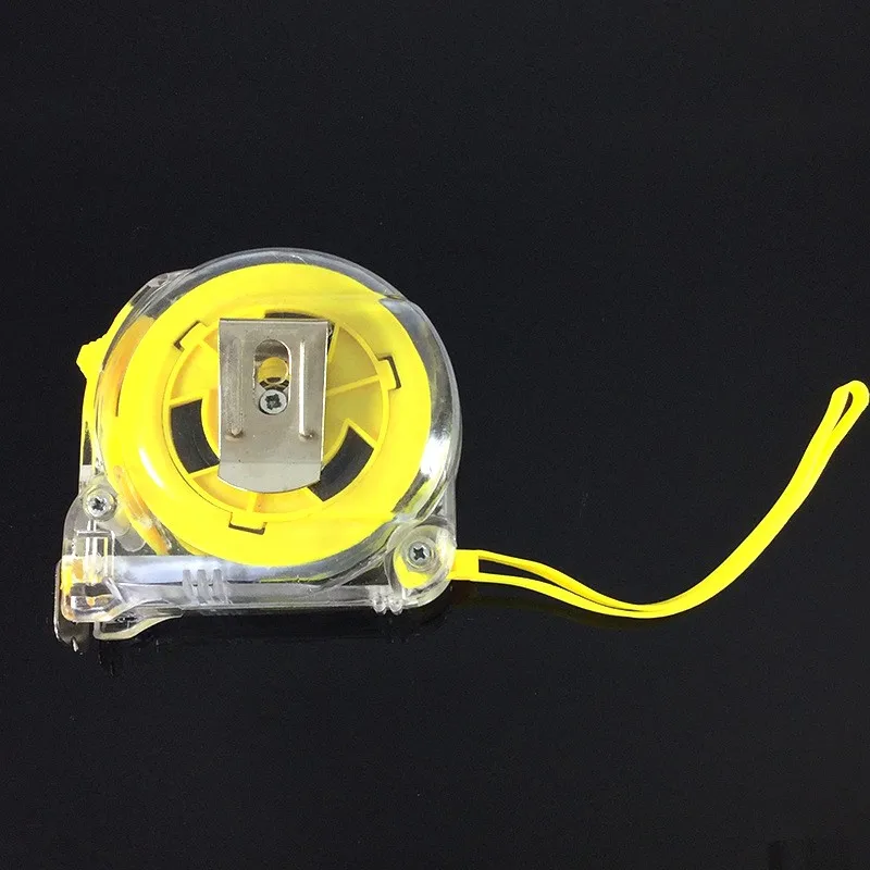 Custom brand Hot Sale Retractable new ABS transparent automatic length 5m ruler shell sell cheap tape measure