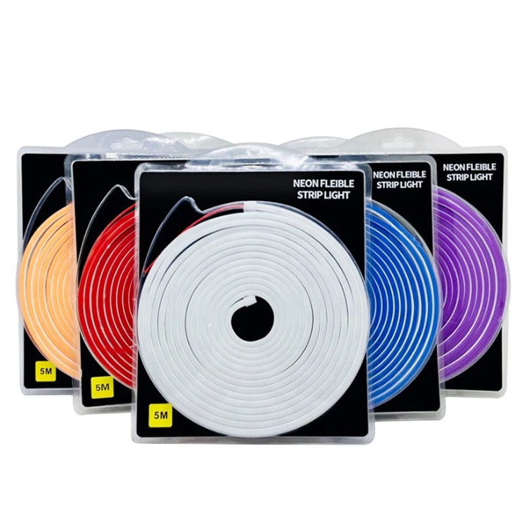 Slim Led strip lights led neon flex flexible strip light ip67 Silicone Strip Led Neon Lights 50m/roll
