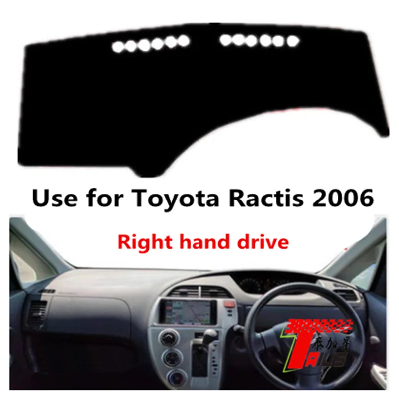 Taijs Factory polyester material car dashboard cover for Toyota Ractis 2006 RHD and LHD best fitment 100% fit
