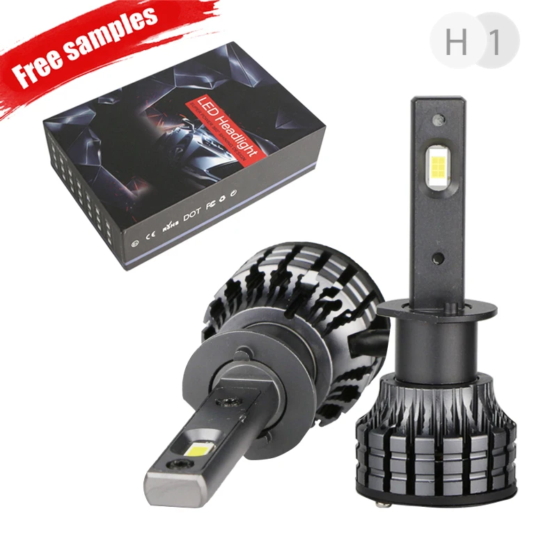 Cheapround 48W 5500LM auto motorcycle mini h7 h11 h4 h1 led headlights 80W 8000LM for Auto Car