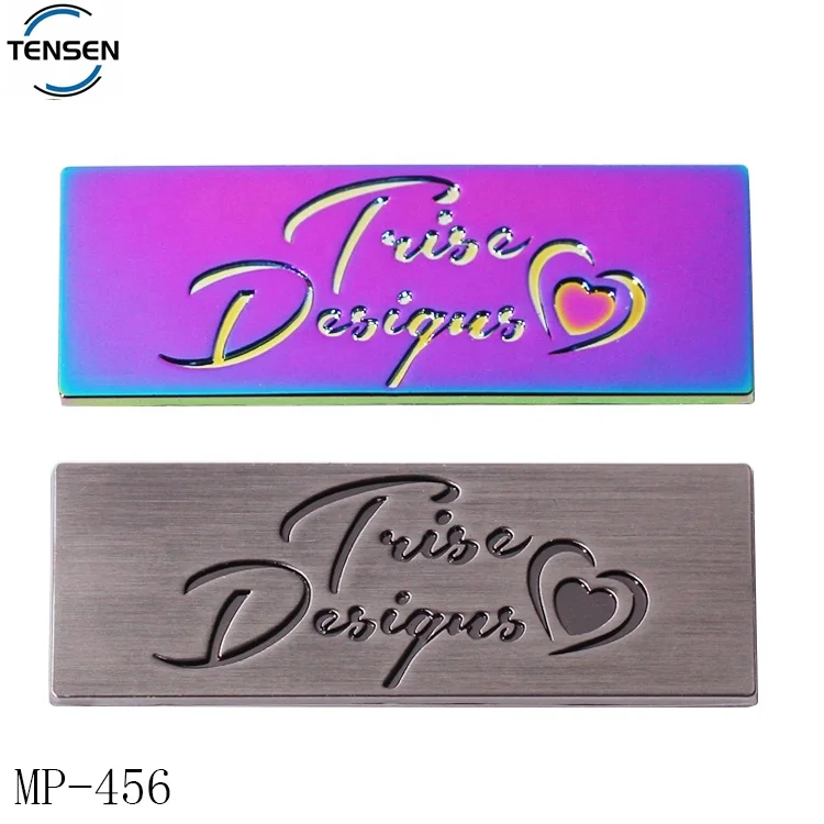 Antique brass furniture plate round logos self adhesive enamel name door number label badge with sticker