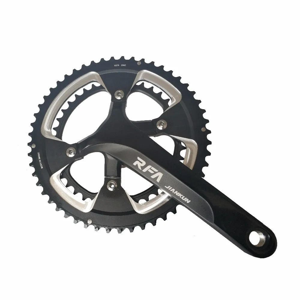 Promotional Bike Components Integrated Crank 39/53t Track Cycle CNC OEM Bicycle Parts Road Bicycle Crankset
