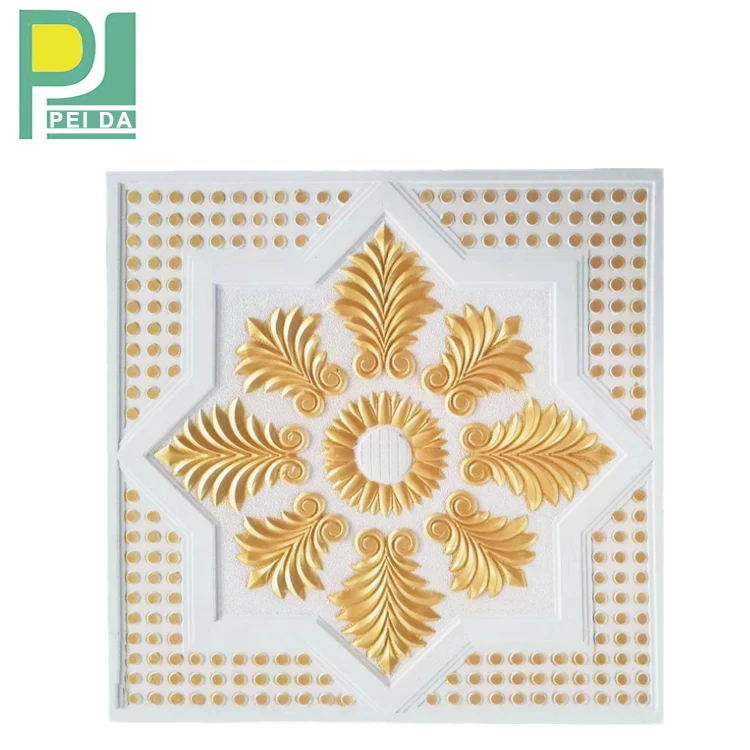 Beautiful Flower Designs Glass Plaster Of Paris Ceiling New