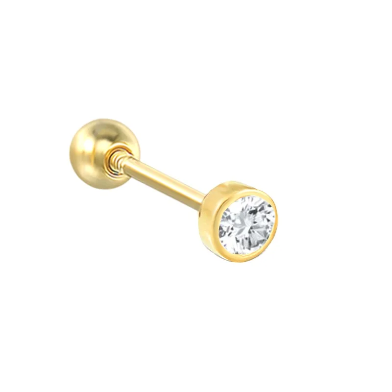Серьги-гвоздики из серебра 925 пробы