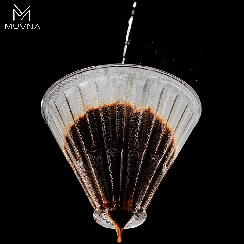 MUVNA PCTG material Coffee Dripper Filter Cup Tumbler Glass bottles Coffee mug Three layers Coffee Accessories Tool