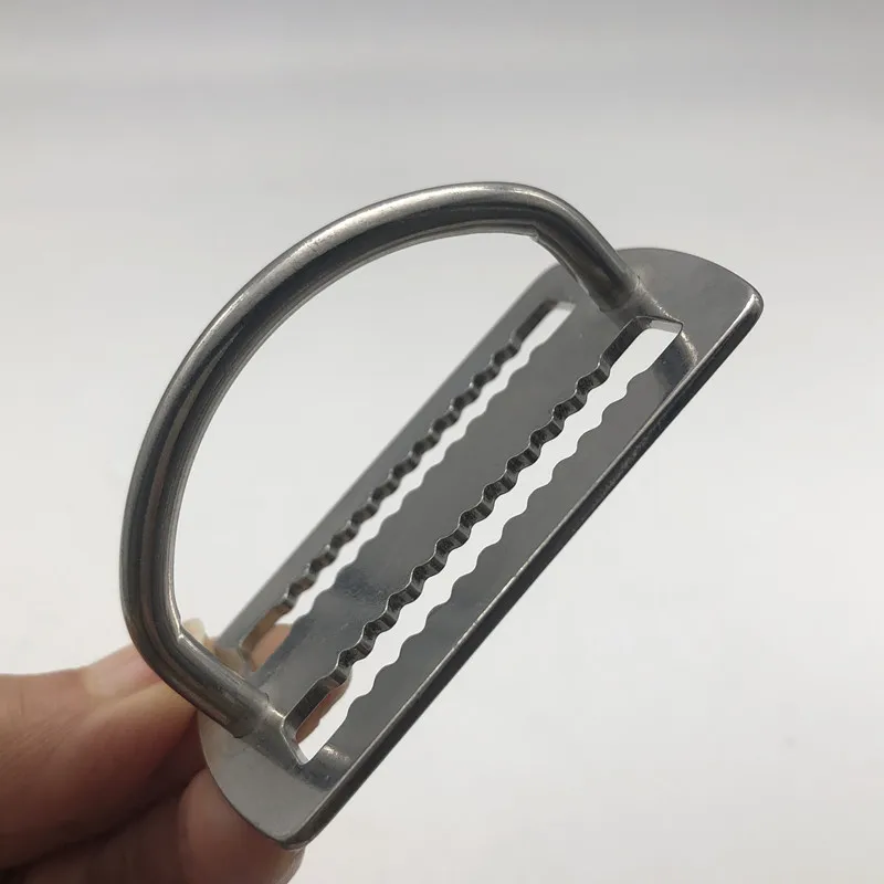 Factory Stainless Steel Scuba Dive Buckle with D-Ring Weight Belt Keeper Diving Accessories
