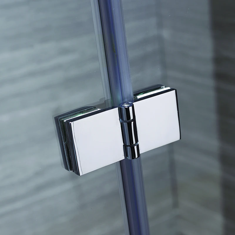 Bath Screen Pivot Door  Frameless Tempered Glass Bifold Bathtub Shower Door