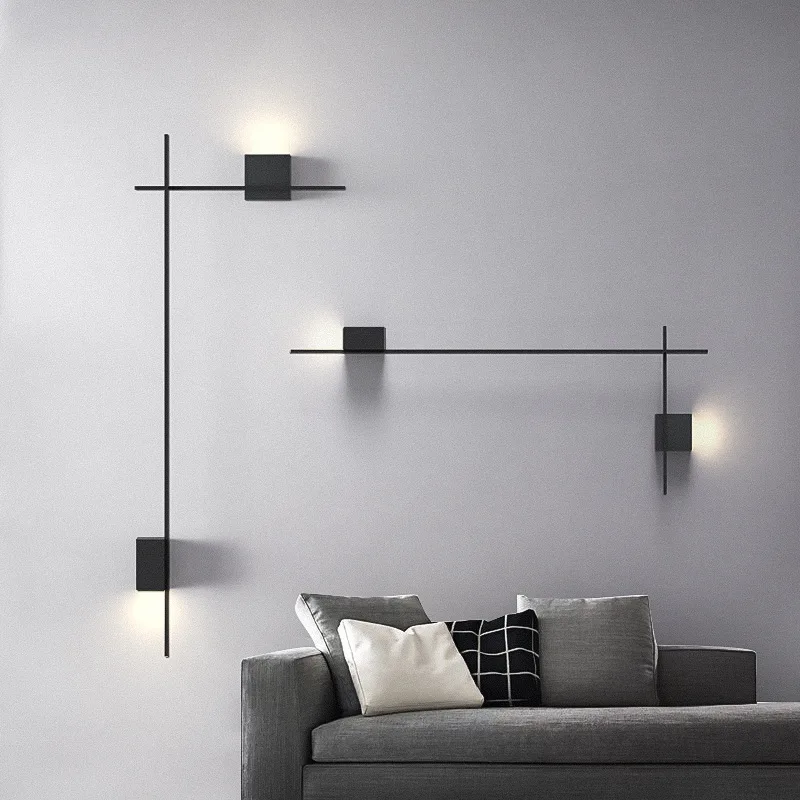 Milan designer wall lamp, living room background wall lamp, decorative lamp, atmosphere lamp, modern minimalist study, bedroom