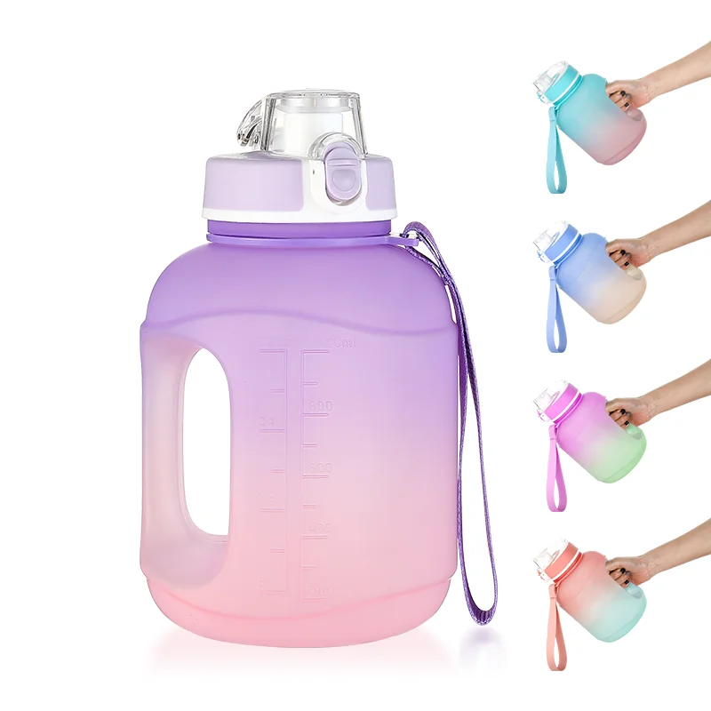 1 Gallon Water Bottle with Straw Motivational Water Bottle 32oz Water Jug