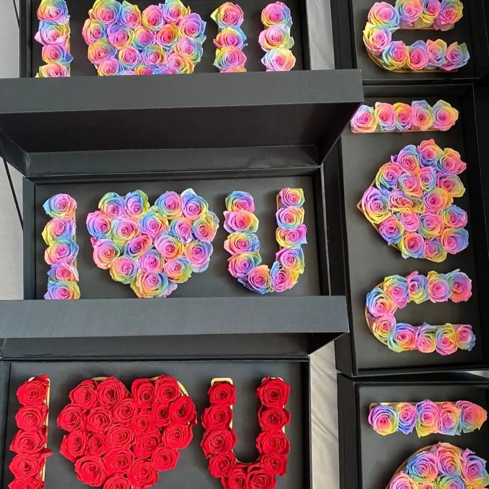 Самый дешевый консервированный свежий стебель розы в ILOVEU Подарочная коробка лучший подарок на день Святого