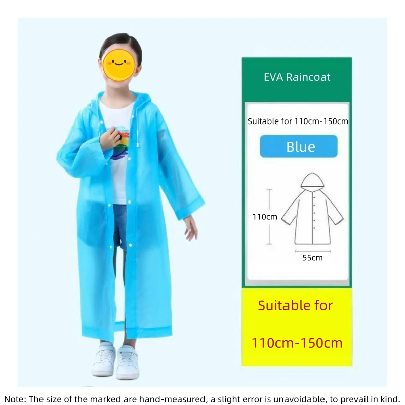 Wholesale Waterproof EVA Poncho Wind Water Resistant Raincoat Reusable School Bag Cover for Outdoor Tours in Summer