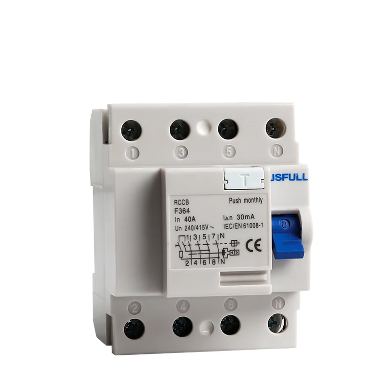 F360 F362 F364 30mA 16A 25A 32A 2P 4P Residual current circuit breaker RCCB RCBO
