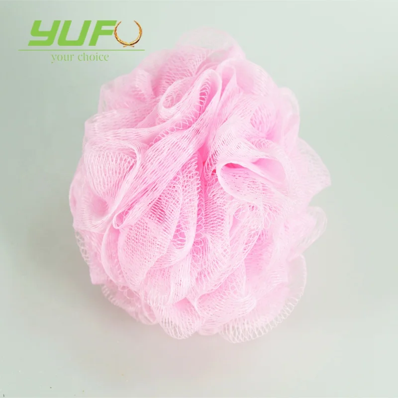 Different color durable bath sponge flowers comfortable massage bath puff