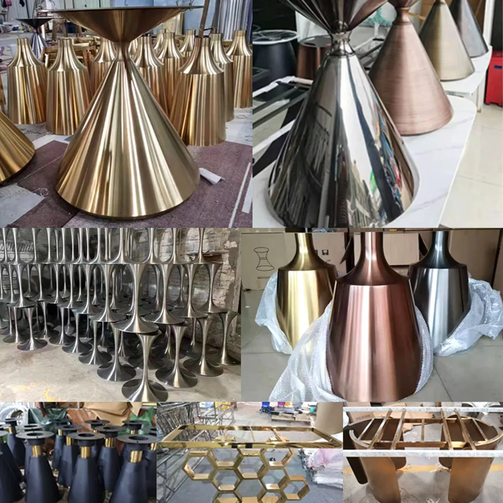 Factory price Stainless steel heavy duty wholesale luxury table modern base