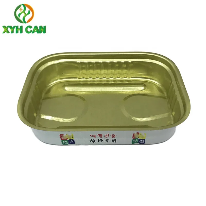 200g Metal Tin Can for Canned Food Crab Meat Sardine Fish Tin Box Custom Printing Logo