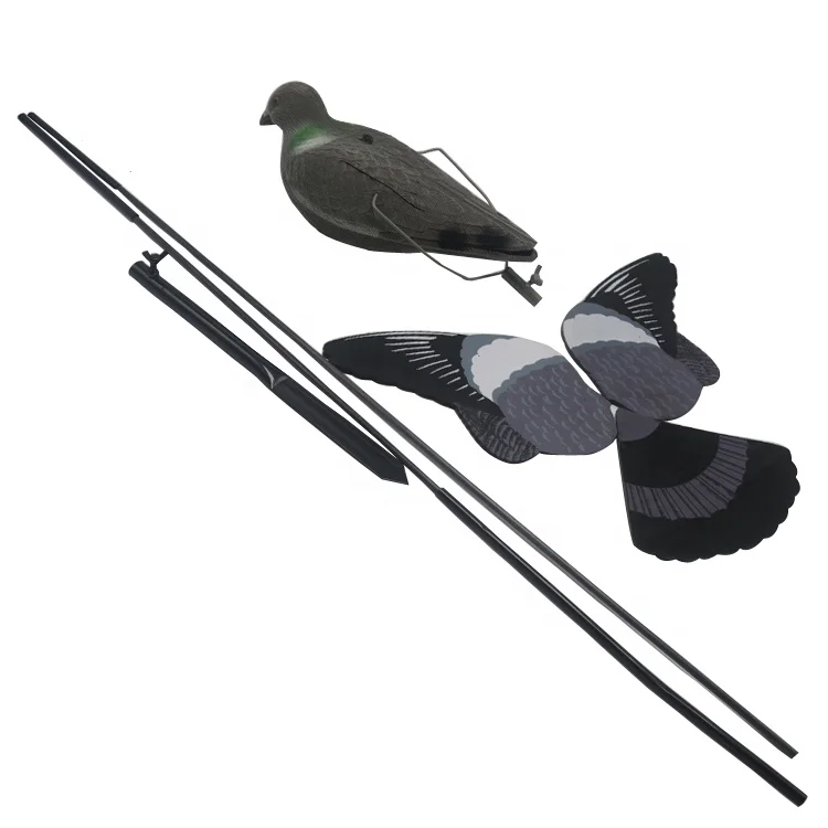 High Quality Hunting Caccia Caza Flying Pigeon Decoy Set With Bouncer