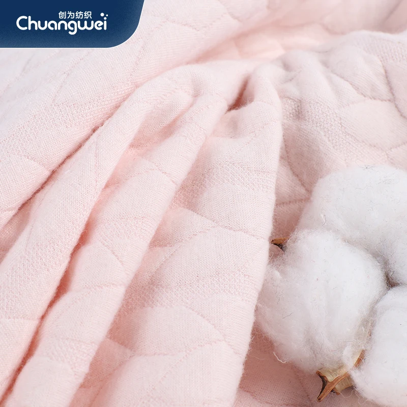 2022new product warm knit fabric polyester scuba knit fabric for baby garment