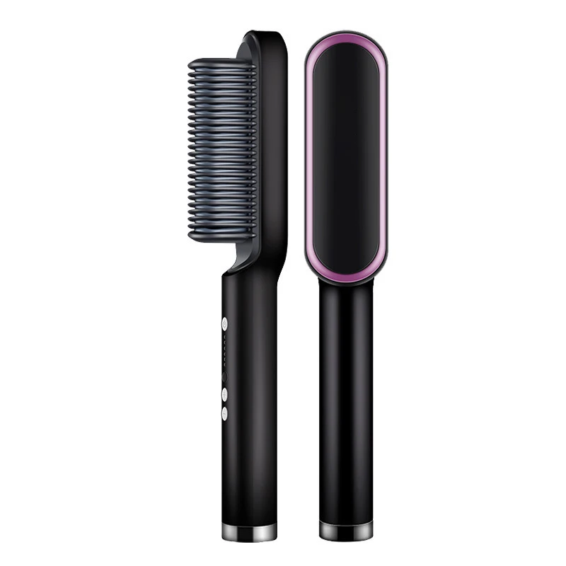 Infrared Ionic Hair Straightener and Curler 2 in 1 Comb flat irons straightener titanium and dryer