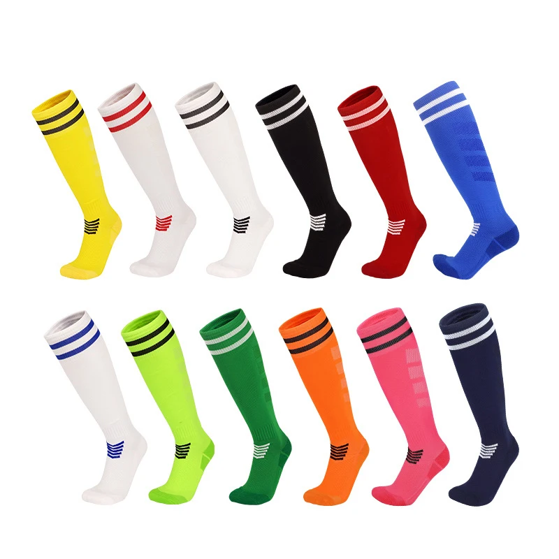 Wholesale Dispensing Towel Bottom Outdoor Over Knee High Sock Hockey Anti Slip Long Football Socks