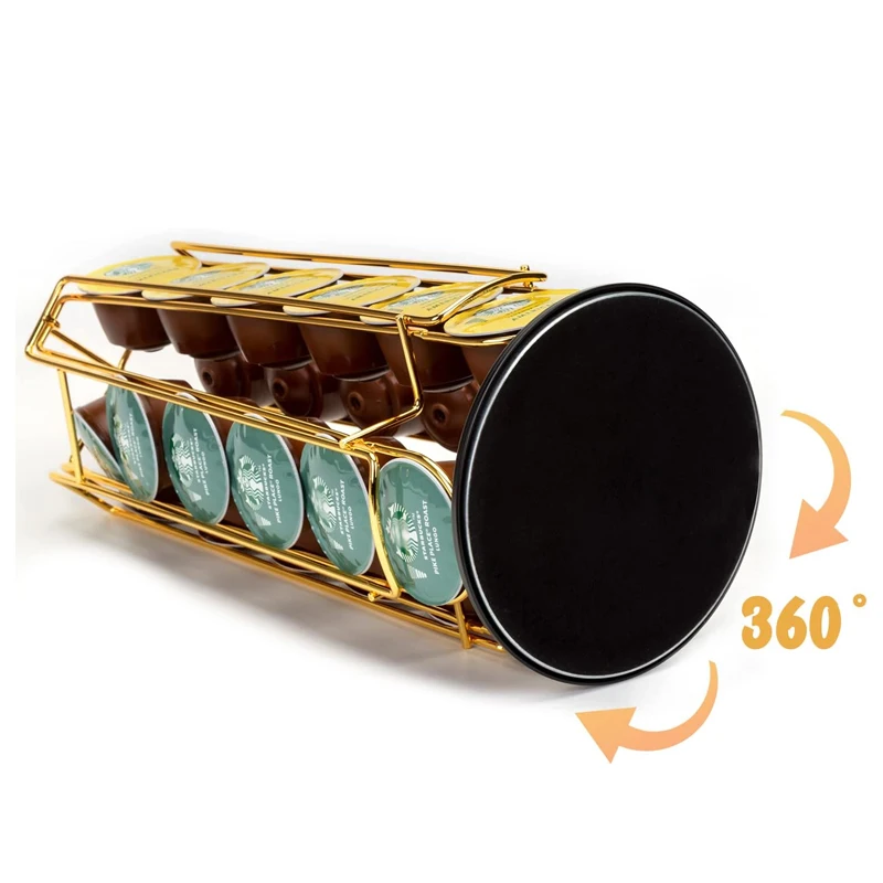Оптовая продажа в наличии индивидуальная подставка для кофейных капсул Dolce Gusto 24 капсулы