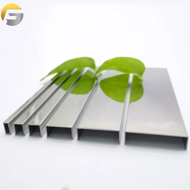 CL0084 Decorative Profiles Hotel Wall 316 Bronze Pvd Color Coated Decorative 201 Stainless Steel Metal Wall Edge Trim Strips