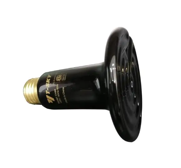 
Customized Safety 60W Infrared Ceramic Heat Emitter Bulb/lamp for pets/Reptile/Poultry 