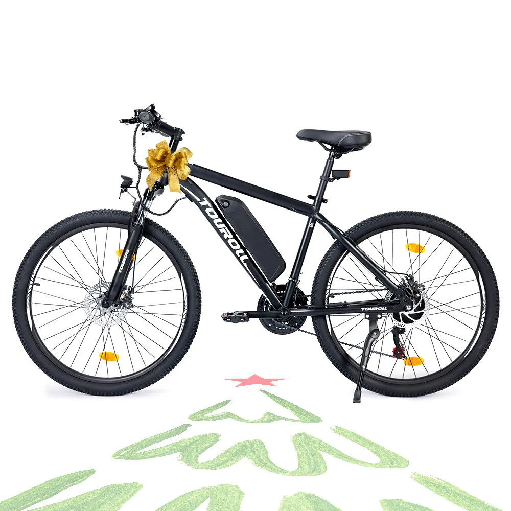New Arrival 21 Speed Shimano Gear 250W 13Ah CST Off-Road Tires Touroll U1 26 MTB Electric Bike For Adult