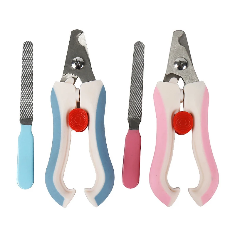 
stainless steel with abs plastic nail trimmer scissors for dogs cat scissors 