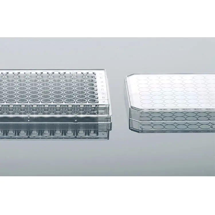 Transparent 96 Well Cell Plate Lab Supplies Disposable Plastic Sterile Microplate Cell Culture Plate