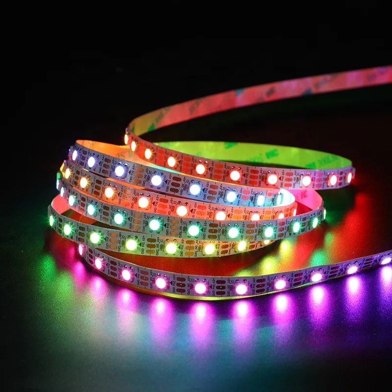 5 в постоянного тока SK6812 RGBWW RGBNW RGBCW Адресуемая Светодиодная лента 60 144 LED RGBW