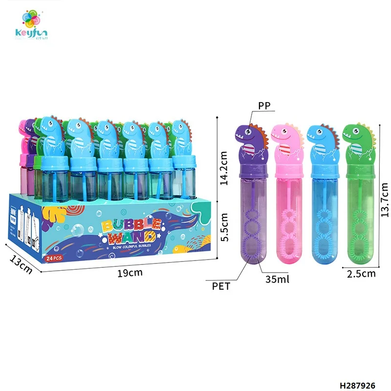 Custom 3 Hole Plastic Bubble Soap Wand Sticks Blowing Maker Bubble Stick Dinosaurs Unicorn Mermaid Halloween Shape H287926