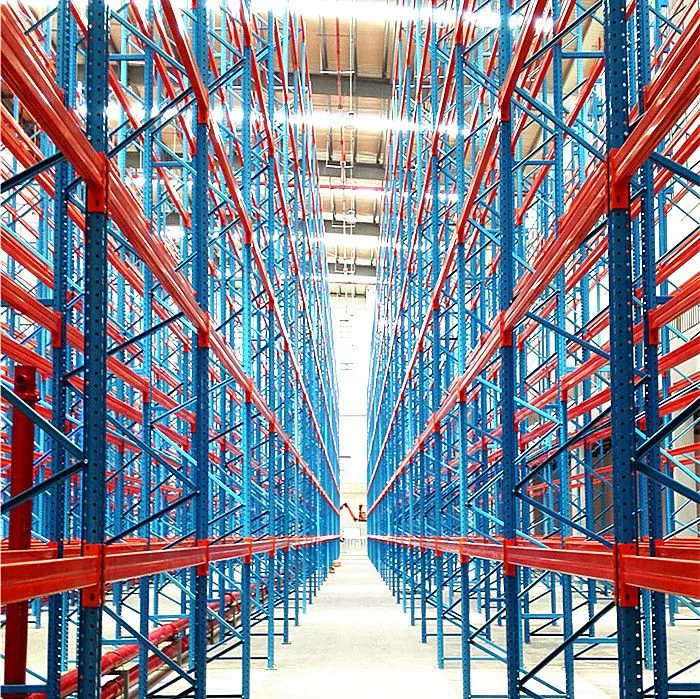Регулируемая сверхпрочная стойка для хранения поддонов, система передвижных стеллажей VNA