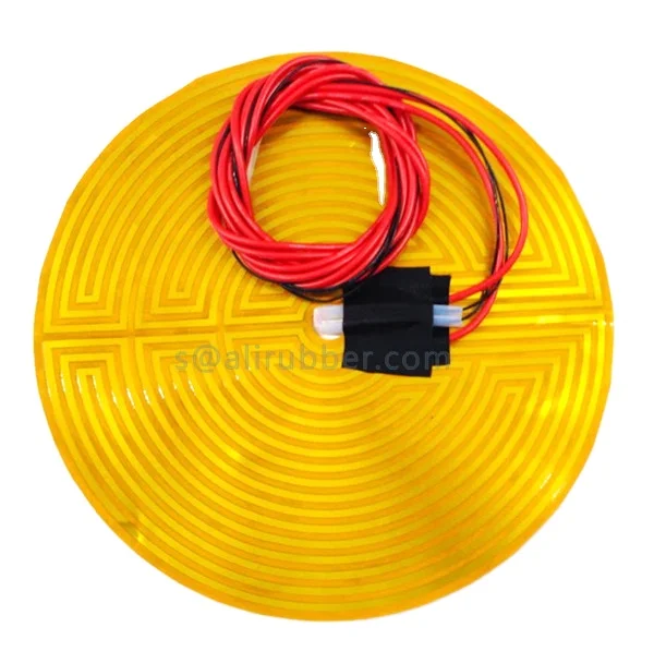 Round Kapton Polyimide Flexible Heaters 12V 300MM With Thermistor