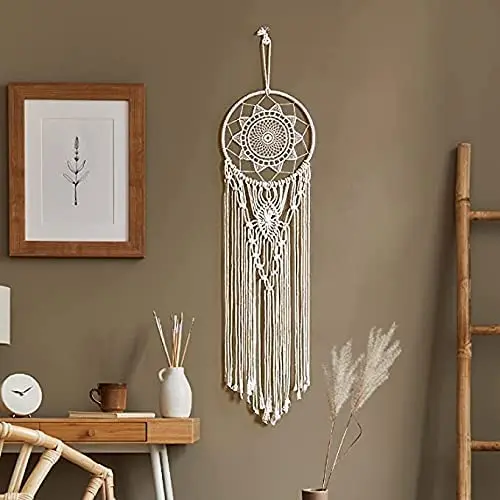 make your own bedroom wall nursery hanging wedding macrame cord dream catchers craft kits for kids diy adults beginners