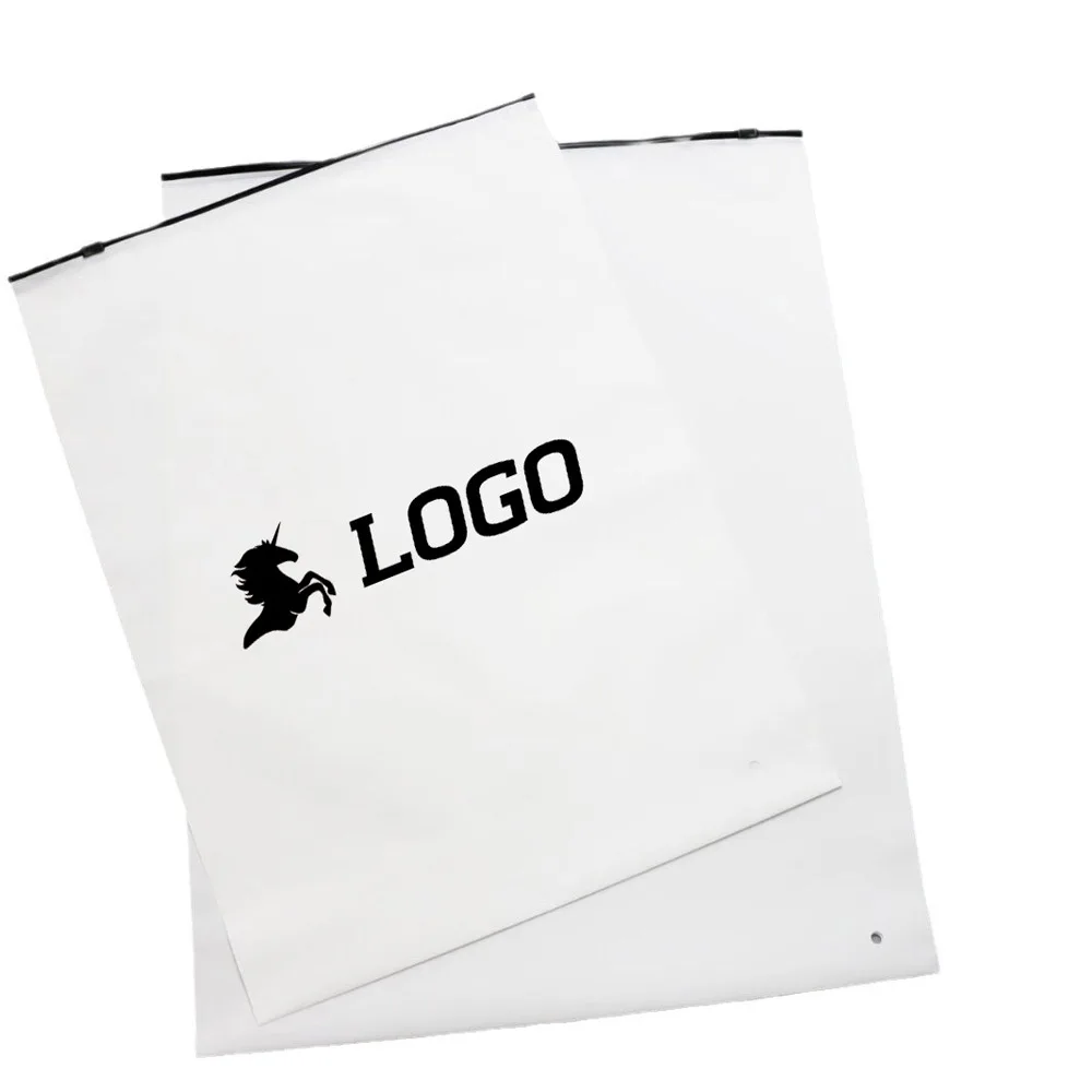 Luxury Bag White Cpe Pe Reseal Bags Cover Custom Garment Clothing Dust Plastic Packaging For Electronics