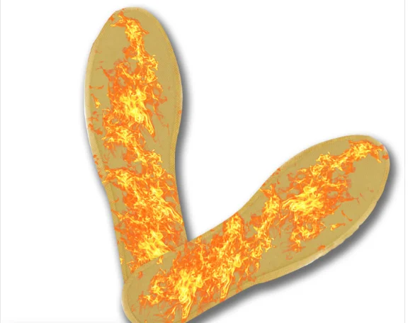 foot self heating adhesive heat pack pad plaster sticker disposable air activated foot hot heat patch toe warmer pad for winter